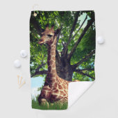 Giraffe Animal Personalisiert Golfhandtuch (Insitu)