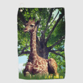 Giraffe Animal Personalisiert Golfhandtuch (Vorderseite)