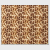 Giraffe Animal Print Geschenkpapier (Flach)