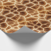 Giraffe Animal Print Geschenkpapier (Ecke)