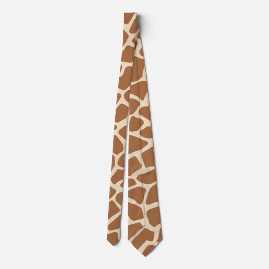 Giraffe Animal Print Krawatte (Rückseite)