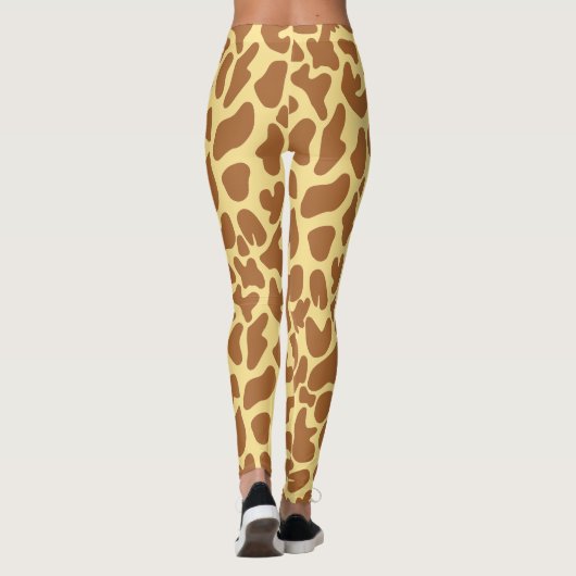 Giraffe Animal Print Leggings (Rückseite)