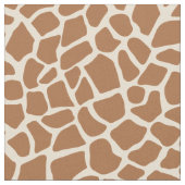 Giraffe Animal Print Light Yellow and Brown Stoff (Nahaufnahme)