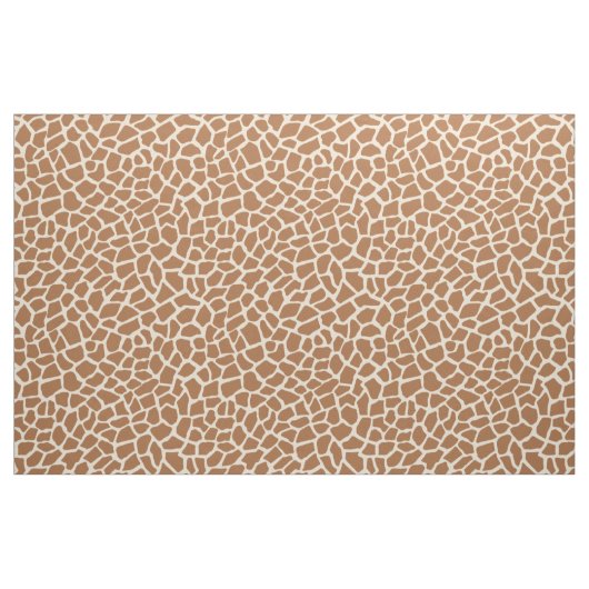Giraffe Animal Print Light Yellow and Brown Stoff (Fat Quarter (45,7 x 55,9 cm))