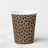Giraffe Animal Print Pappbecher (Rückseite)