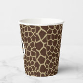 Giraffe Animal Print Pappbecher (Links)