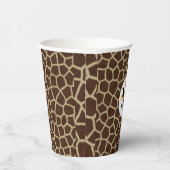 Giraffe Animal Print Pappbecher (Rechts)