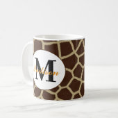 Giraffe Animal Print Personalisiert Coffee Tasse C (Vorderseite Links)