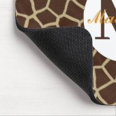 Giraffe Animal Print Personalisiert Mousepad (Ecke)