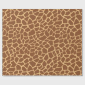 Giraffe Animal Print Safari Wild Life Geschenkpapier (Flach)