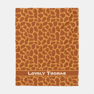 Giraffe Animal Skin Fleecedecke
