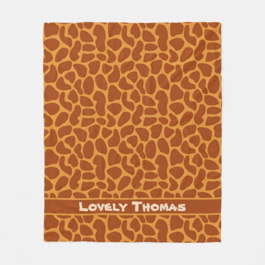 Giraffe Animal Skin Fleecedecke (Vorderseite)