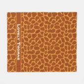 Giraffe Animal Skin Fleecedecke (Vorderseite (Horizontal))