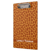 Giraffe Animal Skin Klemmbrett (Links)