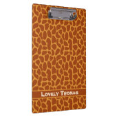 Giraffe Animal Skin Klemmbrett (Rechts)