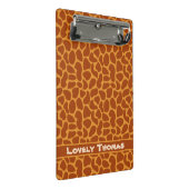 Giraffe Animal Skin Mini Klemmbrett (Schrägansicht)