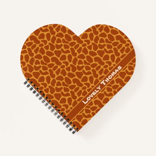 Giraffe Animal Skin Notizblock (Vorderseite)