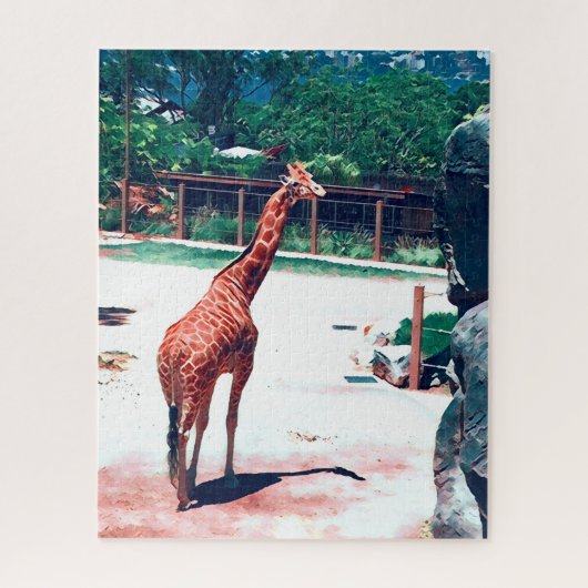 Giraffe animal Sydney Australia Puzzle (Vertikal)