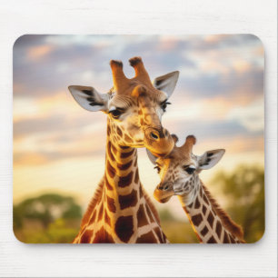 Giraffe Animal Wild Beauty Freedom Wilderness Art Mousepad