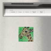 Giraffe Animal Wildlife Art Magnet (In Situ (Geschirrspüler))