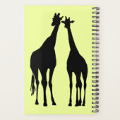 Giraffe - Anpassbar + Hinzufügen von Text / Name - Planer (Rückseite)