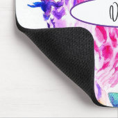 Giraffe Aquarellmalerei Whimsical Mousepad (Ecke)