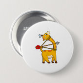 Giraffe Archer Arrow Bow Button (Vorne & Hinten)