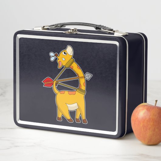 Giraffe Archer Arrow Bow Metall Brotdose (Beispiel)