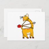 Giraffe Archer Arrow Bow Postkarte (Vorne/Hinten)