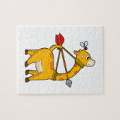 Giraffe Archer Arrow Bow Puzzle (Horizontal)