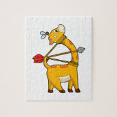 Giraffe Archer Arrow Bow Puzzle (Vertikal)