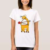 Giraffe Archer Arrow Bow T-Shirt (Vorderseite)