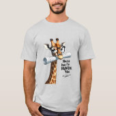 Giraffe Architect T-Shirt - hat eine hochauflösend (Vorderseite)