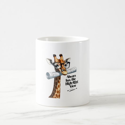 Giraffe Architect-Tasse - lustig Kaffeetasse (Mittel)