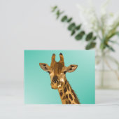 GIRAFFE ART POSTCARDS FEIERTAGSPOSTKARTE (Stehend Vorderseite)