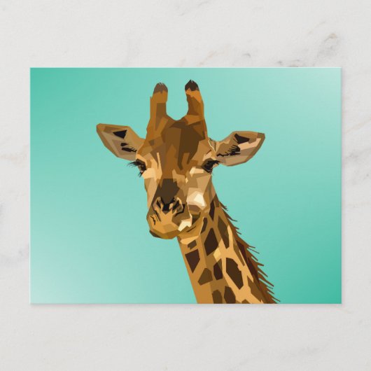 GIRAFFE ART POSTCARDS FEIERTAGSPOSTKARTE (Vorderseite)