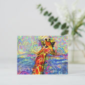 GIRAFFE ART Postkarten (Stehend Vorderseite)