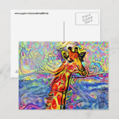 GIRAFFE ART Postkarten (Vorne/Hinten)