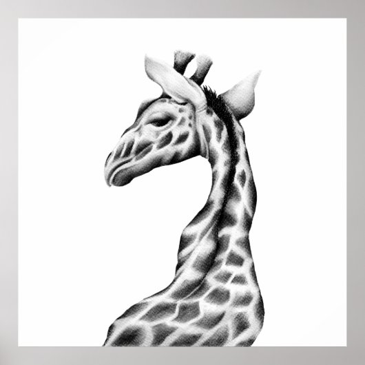 Giraffe Art Print Modern Poster (Vorne)