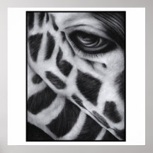 Giraffe Art Print Modern