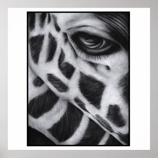 Giraffe Art Print Modern Poster (Vorne)