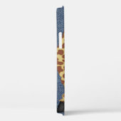 Giraffe auf blauem Denim Case-Mate iPhone Hülle (Rückseite / Rechts)