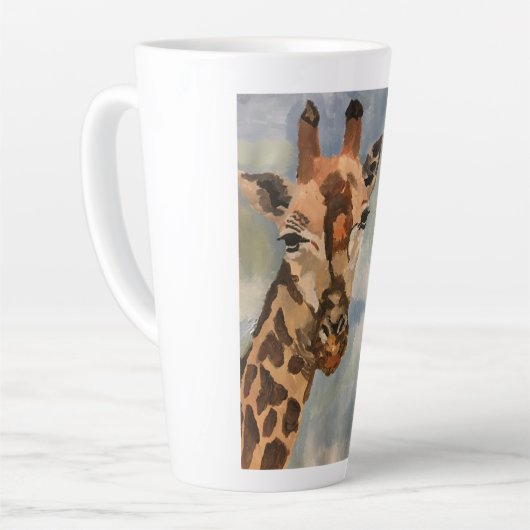 Giraffe auf latter Tasse (Linke Ecke)