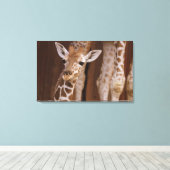 Giraffe auf Leinwand (Insitu (Holzboden))