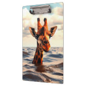 Giraffe auf See Klemmbrett (Links)