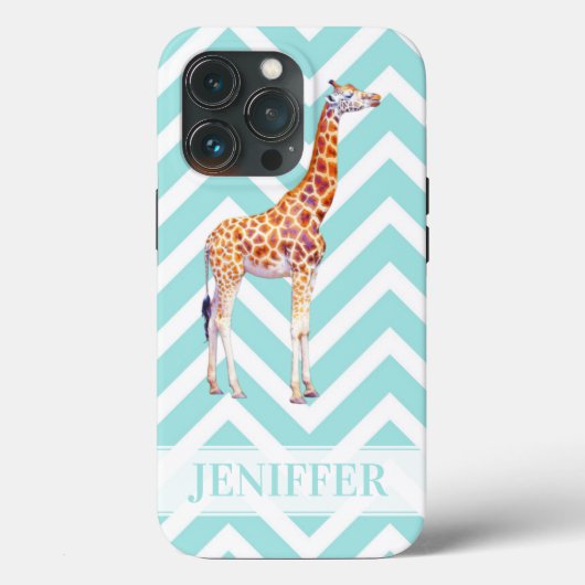 Giraffe auf Zickzack Zickzack. Case-Mate iPhone Hülle (Rückseite)