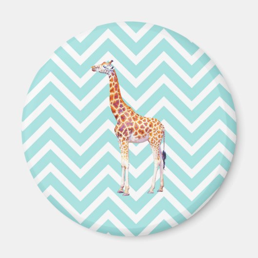 Giraffe auf Zickzack Zickzack. Magnet (Vorne)