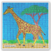 Giraffe - Aufkleber (Vorderseite)