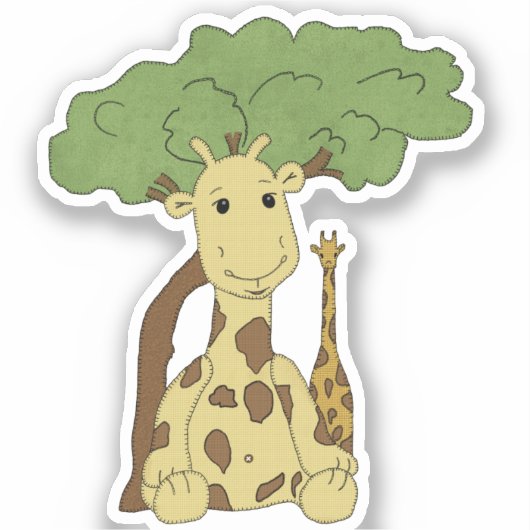 Giraffe aufkleber (Vorderseite)