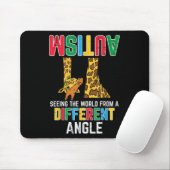 Giraffe Autismus als Weltunterschied Mousepad (Mit Mouse)